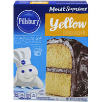 Pillsbury Moist Supreme Yellow Premium Cake Mix, 15.25-Ounce (Pack Of 12)