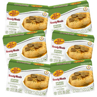 Kosher Stuffed Chicken Breast Rice, Mre Meat Meals Ready To Eat, Gluten Free (6 Pack) Prepared Entree Fully Cooked, Shelf Stable Microwave Dinner - Travel, Military, Camping, Emergency Survival Food