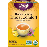 Yogi Tea Throat Comfort, Honey Lemon 16 Ea