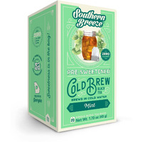 Southern Breeze Cold Brew Sweet Tea Mint Iced Tea With Black Tea And Zero Carbs Zero Sugar, 20 Individually Wrapped Tea Bags Southern Sweet Tea Iced Tea Beverage