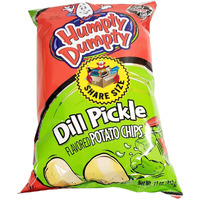 Humpty Dumpty Potato Chips, 9 Ounce, 4 Count, New Larger Family Size Bags (Dill)