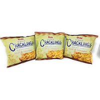 Oishi Ribbed Crackling In Old Fashioned, Salt & Vinegar Flavored, Net Wt 1.76Oz (50G) 3 Pack