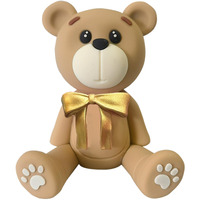 3D Bear Cake Toppers White Bear Cake Decorations For Boy Girl Baby Shower Birthday Party Supplies