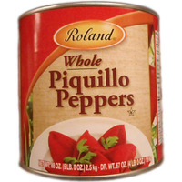Roland Foods Whole Red Piquillo Peppers, Specialty Imported Food, 5 Lb 8 Oz Can