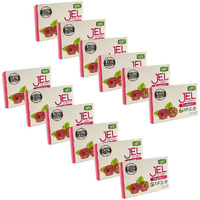 Bakol Jel Dessert - All Natural Vegan Dessert Mix - Kosher - Halal - No Artificial Sweeteners Flavors Or Colors - Raspberry Flavor (Pack Of 12)