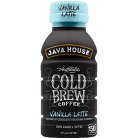 Java House Cold Brew Coffee, 6 Pack Of 8Oz Bottles, Ready To Drink Instant Cold & Iced Coffee (Vanilla Latte)