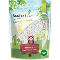 Food To Live Organic Potato Starch, 2 Pounds - Unmodified Powder, Non-Gmo, Pure Flour, Kosher, Vegan, Bulk, Great For Cooking, Baking, And Thickening Souces, Soups And Gravy