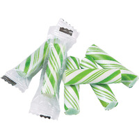Mini Candy Canes (113 Individually Wrapped Sticks) Christmas And Party Candies (Green)