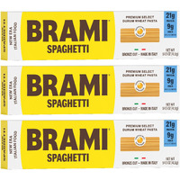 Brami Spaghetti Pasta | Low Carb | High Fiber | High Protein | Non-Gmo | Keto | Made In Italy | Dry Pasta | Semolina Pasta | Fortified With Heart Healthy Lupini Beans | 14.5Oz (Pack Of 3)