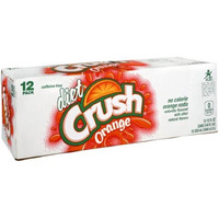 Crush Orange Diet Soda, 12 Oz Can (Pack Of 24)