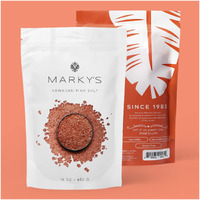 Marky's Hawaiian Pink Sea Salt Medium Coarse - 1 Lb / 454 G