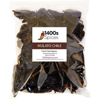1Lb Mulato Chile, Fully Mature Poblanos, Dried Chili Peppers For Cooking By 1400S Spices
