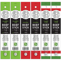 Good Fod Foods Meat Stick Variety Pack - Low Fodmap Snacks For A Healthy Gut, Zero Sugar Jerky Sticks, Keto Friendly, Gluten-Free Beef Sticks 1 Ounce (6 Pack)