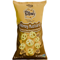 Unique Snacks Puffzels, Sweet Honey And Savory Mustard Flavor With A Fun Pretzel Crunch, Gluten-Free Snacks, 4.8 Oz. Snack Bag, Pack Of 6, Honey Mustard