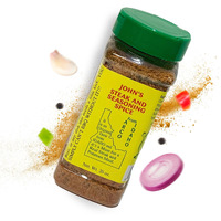 Johns Steak And Seasoning Spice, Original Flavor Steak Seasoning For Grilling, Pork Chops, Steaks, Burgers, Chicken, Seafood, Potatoes, And More, Gluten-Free, Msg-Free, Idaho-Made, 20 Oz