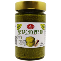 Sicilian Pistachio Pesto, Paste, Unsweetened, 6.7 Oz (190G), Salty Pistachio Pesto, Great As Toppoing Or Pasta Sauce, Made In Bronte Siciliy, Product Of Italy, Non Gmo, Gusto Etna