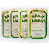 Ara-Z Lavash Flat Bread 4 Packs Of 4 (16 Total) No Cholesterol, Fat Free, Vegan, Kosher