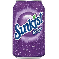 Sunkist Grape Soda, 12 Fl Oz Cans, 12 Pack