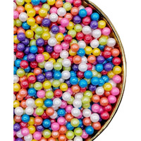 Sprinkles Rainbow Edible Pearls,Cake Sprinkles 130G 4.6Oz,Cookie Sprinkles,Sugar Pearl, Edible Candy Pearls For Cake Cupcake Decorationg (7Mm-Rainbow(Darkpurpleblue))