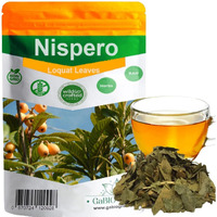 Gabio Green-Te Hojas De Nispero, 2 Oz (58Gr) Nispero Leaves, 100% Natural, Eriobotrya Japonica (Loquat Leaves Tea) Wildcrafted Stand Up Resealable Bag Non-Gmo |Gluten-Free. (2 Ounce)