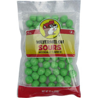 Buc-Ee's Watermelon Sours Candy In A Resealable Bag, Fat Free, 12 Ounces