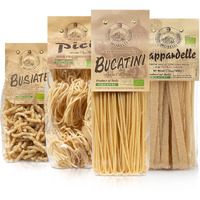 Morelli Busiate, Pappardelle, Pici, And Bucatini Pasta Variety Pack - Imported Italian Pasta Sampler - Specialty Assortment Includes Four-17.6 Oz Packages Of Gourmet Pasta From Italy