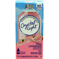 Crystal Light On The Go Pink Lemonade, 10-Count Boxes (Pack Of 10)