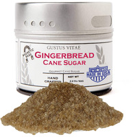 Gustus Vitae - Gingerbread Cane Sugar - Gourmet Replacement For Plain Processed Sugar - Artisanal Infused Sugar - All Natural - Small Batch - #91
