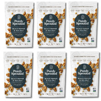 Purely Sprouted Black Pepper & Sea Salt Sprouted Walnuts, Non-Gmo Superfood For Healthy, Certified Usda Organic, Gluten-Free Snacking (4 Oz, 6 Pack)