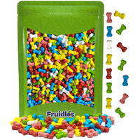 Halloween Mini Skulls & Bones Shaped Hard Candy Treats, Assorted Fruit Mix, Kosher Certified Parve, Family Size Party Bag (2 Pounds, Bones Candy)