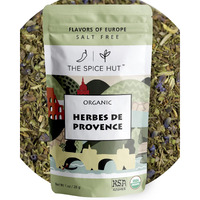 Spice Hut - Organic Herbes De Provence Seasoning Mix With Lavender, Salt Free, Authentic Provencal Blend- French Herbs De Provence Spice For Cooking Roasted Chicken, Vegetables, Soup / All-Natural, Kosher, Vegan, Gluten Free, Keto -No Msg- 1Oz Pack