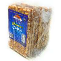 Rani Peanut Chikki (Brittle Candy) 3.5Oz (100G) X Pack Of 10 ~ All Natural | Vegan | No Colors | Gluten Friendly | Indian Origin