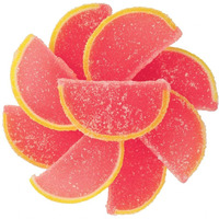 Ny Spice Shop Fruit Slices Jelly Candy - 1 Pound Pink Grapefruit Candied Fruit - Fruit Candy Slices - Bulk Gummy Candy Slices - Old Fashioned Candy For Sweet Lovers
