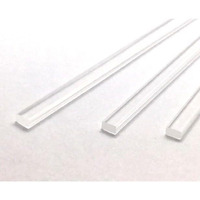 100Pcs 4"" X 4Mm Flat Clear Sticks For Cake Toppers Cake Pops Or Lollipops - Acrylic Plexiglass Sticks Transparent Clear, Strong And Not Bendy With Length Of 4,6 Or 8 (100, 4In)
