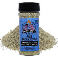 Smoke N Sanity Sns Steakhouse | Sensitive Stomach Approved | Full Flavor | Monash Certified Low Fodmap | Gluten Free | Certified Kosher | Dairy Free, Low Fodmap Foods | 6.5 Oz Shaker