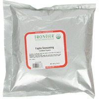 Frontier Co-Op Fajita Seasoning, 1-Pound Bulk Bag, Great For Beef Or Chicken Tacos, Smoky Chili Heat, Certified Organic
