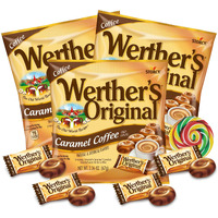 Werther's Original Caramel Coffee Hard Candies, Individually Wrapped Shareable Bite Sized Candy, Office Jar Fillers, 2.36 Ounces (Pack Of 3)