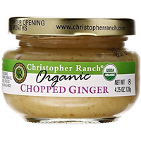 Christopher Ranch Organic Chopped Ginger Freshly Peeled & Ready To Use Easy Cooking With Garden Fresh Flavor Sweet & Savory Dishes Ideal For Soups Stir Fries Marinades Organic Ginger Fresh Jar 4.25 Oz