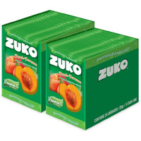 Zuko Peach Instant Powder Drink, 24 Individual Bags 0.9 Oz, No Sugar Needed (Pack Of 2)