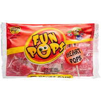 Heart Lollipops Valentines Day Candy - 28 Count - Heart Shaped Valentines Lollipops - Valentine Candy Individually Wrapped - Red Valentine Suckers - Strawberry Flavored Heart Suckers - 12 Ounce