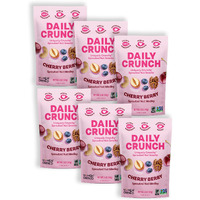 Daily Crunch Sprouted Almonds, 5 Ounce Resealable Bags (Cherry Berry, 6 Pack) Packaging May Vary - Sprouted And Dehydrated For A Unique Crunch, Keto Friendly, Non-Gmo, Salt Free, Vegan, Healthy Snack