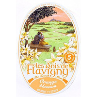 2 Packs Les Anis De Flavigny Hard Candy 1.75-Ounce (50G) Tins (Orange Blossom 2-Pack)