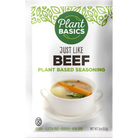 Plant Basics - Plant Based Seasoning, Just Like Beef, 2 Ounce, Vegan, Gluten Free, Kosher, Non-Gmo