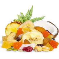 Tropical Mix Trail Mix By Its Delish, 2 Lbs Bulk Bag | High Energy Boost Fruit And Nut Healthy Snack Medley With Protein & Vitamins With Mixed Nuts & Dried Fruits Snack - Keto, Vegan, Kosher