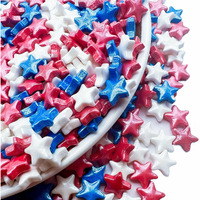 Se Si&Moos Edible Stars For Cake Decorating Red White Blue Sprinkles Fourth Of July Sprinkles Edible Patriotic Stars For Cookies,Cupcakes,Cakes,And Ice Cream 2.65 Oz