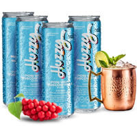 Moscow Mule Non Alcoholic Drinks - Alcohol Replacement Drinks For All Occasions, Mocktails Non-Alcoholic Drinks, Alcohol-Free Drinks Canned Mocktails (4-Pack)