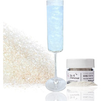 Sip And Shimmer Edible Glitter For Drinks - Drink Glitter For Cocktails, Wine, Champagne, Beverages - Food-Grade Cocktail Glitter Made In Usa - Kosher, Nut-Free, Gluten-Free - Clear Drink Glitter