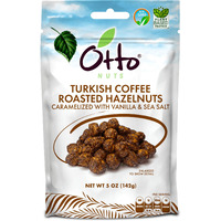 Otto Nuts - Turkish Coffee Roasted Hazelnuts, Non-Gmo Naturally Vegan Snack, Good Source Of Protein | 5 Oz With Resealable Bag