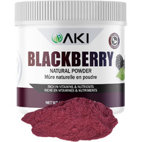 Aki Blackberry Powder, Ideal In Nutrients, Vitamin C, Sugar-Free, Vegan-Friendly | Ideal For Baking, Flavoring, Smoothie, Yogurt, Popsicles, Sprinkle Of Magenta Color (5.29 Oz/150Gr)