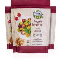 Heaven & Earth Veggie Croutons, 5Oz (3 Pack) Gluten Free, Made From Plantains, Nothing Artificial, Great For Salads, Soups & Snacking!
